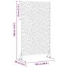 vidaXL Sichtschutz Grau 100 x 50 x 180 cm Stahl