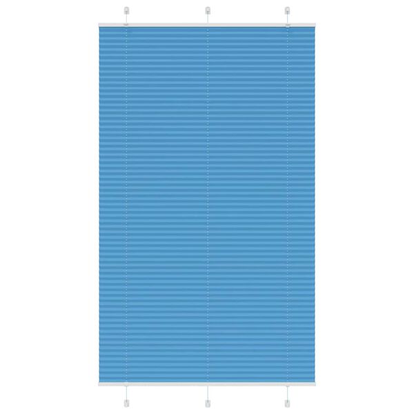 vidaXL Plissee Blau 120x200 cm Stoffbreite 119,4 cm Polyester