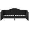 vidaXL Tagesbett USB Schwarz Stoff 90x200 cm