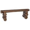 vidaXL Bank Natur 115 x 30 x 34 cm Massivholz Teak