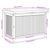 vidaXL Outdoor-Kissenbox 90x50x60,5 cm Massivholz Akazie
