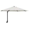 vidaXL Gartenparasol Beige und Schwarz 248 x 248 x 148 cm