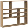 vidaXL Wandregal Artisan-Eiche 90x16x78 cm Holzwerkstoff