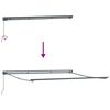 vidaXL Einziehbare Markise Anthrazit 400 x 300 cm Aluminium und Stoff