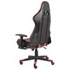 vidaXL Gaming-Stuhl mit Fu&szlig;st&uuml;tze Drehbar Rot PVC
