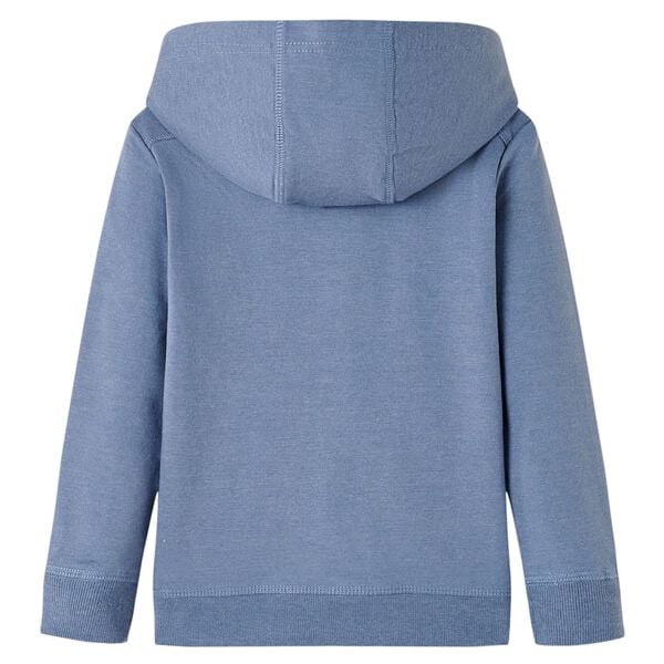 Kinder-Kapuzenpullover Blau Melange 92