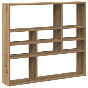 vidaXL Wandregal Artisan-Eiche 90x16x78 cm Holzwerkstoff