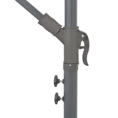 vidaXL Ampelschirm mit Alu-Mast 300 cm Taupe