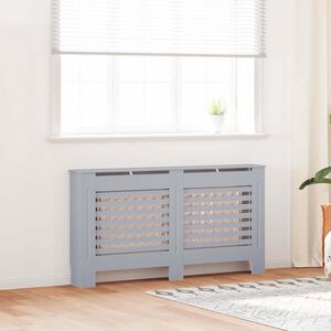 vidaXL Heizk&ouml;rperverkleidung Anthrazit 152x19x81,5 cm MDF