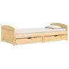 vidaXL Tagesbett mit 2 Schubladen IRUN 90x200 cm Massivholz Kiefer