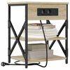 vidaXL Nachttisch mit Regal Sonoma-Eiche 41 x 31 x 51 cm Holzwerkstoff