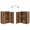 vidaXL TV-Schrankset Wandmontiert 4 pcs Altholz Holzwerkstoff