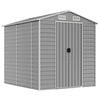 vidaXL Gartenhaus Hellgrau 191 x 215 x 198 cm Verzinkter Stahl