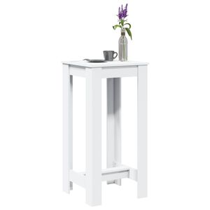vidaXL Bartisch Wei&szlig; 51x50x103,5 cm Holzwerkstoff