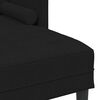 vidaXL Sofa Set mit Kissen 2 pcs Schwarz Polyester