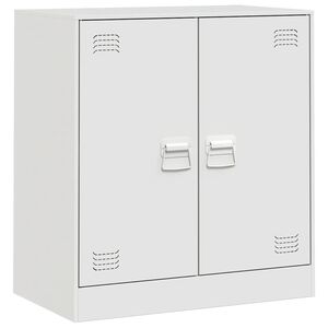 vidaXL Sideboard Wei&szlig; 67x39x73 cm Stahl