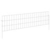 vidaXL Gartenzaun mit Pf&auml;hlen 48 pcs 115 x 30 cm Mesh Verzinkter Stahl