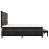 vidaXL Boxspringbett mit Matratze Schwarz 200 x 200 cm Samt