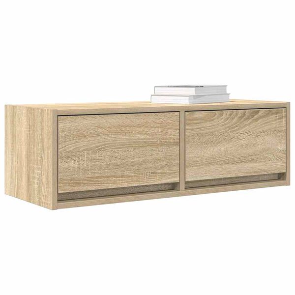 vidaXL TV-Schrank Sonoma-Eiche 80x31x25,5 cm Holzwerkstoff