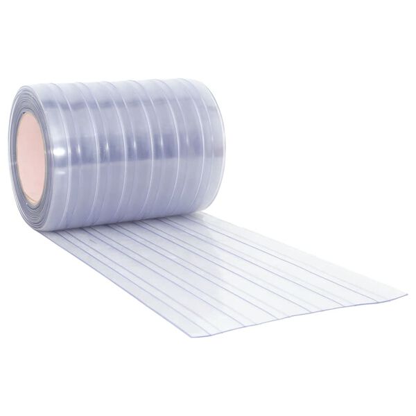 vidaXL T&uuml;rvorhang Transparent 300x2,6 mm 25 m PVC