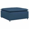 vidaXL Modulares Sofa-Fußhocker-Modul Blau 100 x 100 x 48 cm