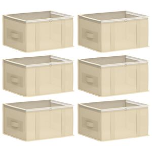 vidaXL Aufbewahrungsbox mit transparentem Oberfenster 6 stk. 33,6 L