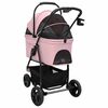 vidaXL Faltbarer Haustierwagen Rosa 78 x 54 x 101 cm 600D Oxford Stoff