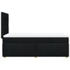 vidaXL Boxspringbett mit Matratze Schwarz 90x200 cm Stoff
