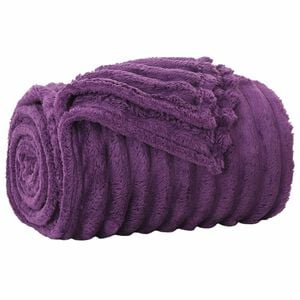 vidaXL Wohndecke Lila 95 x 220 cm 0.51 kg Fleece