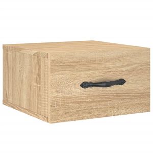 vidaXL Wand-Nachttisch Sonoma-Eiche 35x35x20 cm