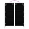 vidaXL TV-Wandschrank Schwarz 40,5x30x102 cm Holzwerkstoff