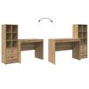 vidaXL Schreibtisch mit Schubladen 2 pcs Artisan-Eiche