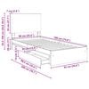 vidaXL Aufbewahrungsbett mit Kopfteil Weiß 90 x 190 cm Holzwerkstoff