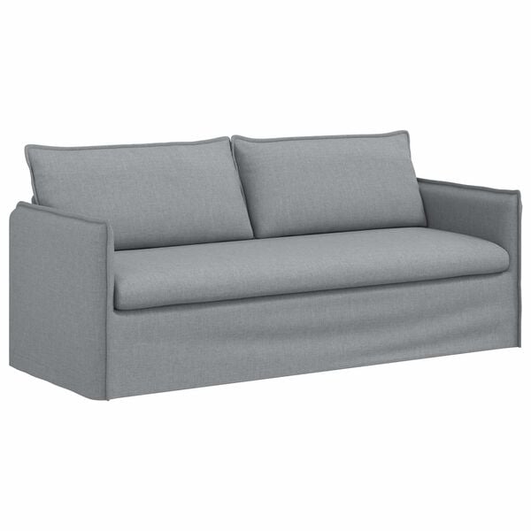 vidaXL Sofa Hellgrau Gesamtabmessungen: 196 x 82 x 85 cm (B x T x H)