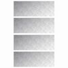 vidaXL Treppe Tritt 4 stk. 80 x 30 cm Silber Aluminium Rechtwinklig