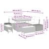 vidaXL Gartensofa-set mit Kissen mit Speicher 8 pcs Beige Poly Rattan