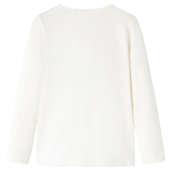 Kinder-Langarmshirt Ecru 104