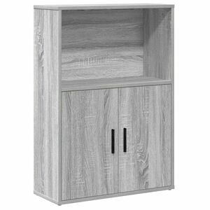 vidaXL B&uuml;cherregal Grau Sonoma 60x24x85 cm Holzwerkstoff