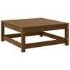 vidaXL 2-tlg. Garten-Lounge-Set Kissen Honigbraun Massivholz Kiefer