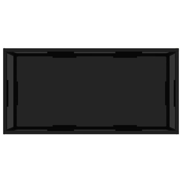 vidaXL Couchtisch Schwarz 100x50x35 cm Hartglas
