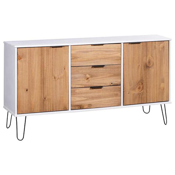 vidaXL Sideboard New York 130,6 x 43 x 73,6 cm Massivholz Kiefer