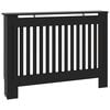 vidaXL Heizk&ouml;rperverkleidung Schwarz 112x19x81,5 cm Holzwerkstoff