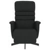 vidaXL Relaxsessel mit Fu&szlig;teil Schwarz Kunstleder