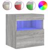 vidaXL TV-Wandschr&auml;nke mit LED-Leuchten 2 Stk. Grau Sonoma 40x30x40 cm