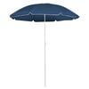 vidaXL Sonnenschirm mit Stahlmast Blau 180 cm
