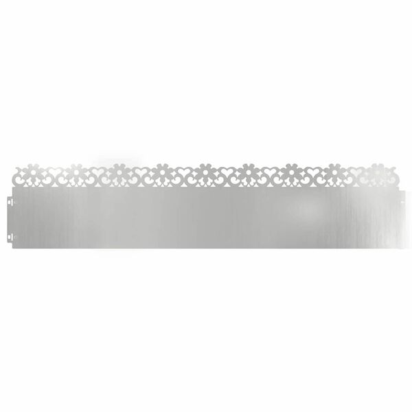 vidaXL Rasenkanten 20 pcs Silber 103 x 0,05 x 22 cm Verzinkter Stahl