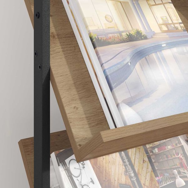 vidaXL Magazinregal Artisan-Eiche 68 x 40 x 123.5 cm Holzwerkstoff