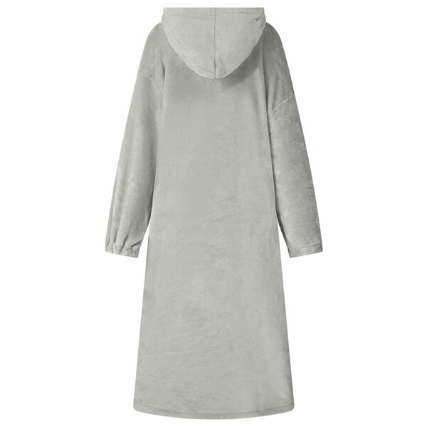 vidaXL Decken-Hoodie Grau L Flanell