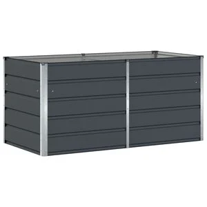 vidaXL Pflanzk&uuml;bel Anthrazit 160 x 80 x 75 cm Stahl