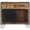 vidaXL Sideboard 80×31×71 cm Raues Mango-Massivholz